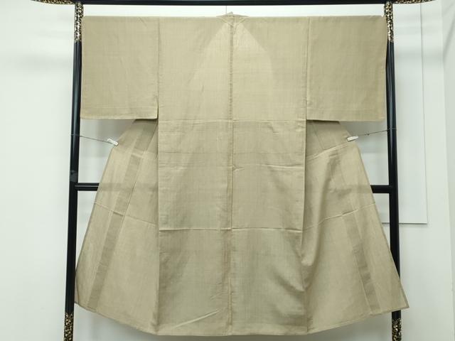 平和屋本店■極上　夏物　男性　紗紬　色無地　油色　逸品　CZAA3540s5 平和屋本店□極上 夏物 男性 紗紬 色無地 油色 逸品 CZAA3540s5