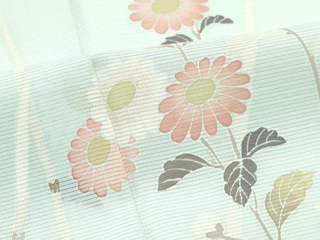 平和屋着物■極上　夏物　訪問着　絽　籬草花文　暈し染め　夏虫色地　逸品　未使用　CZAA3545s5 平和屋着物□極上 夏物 訪問着 絽 籬草花文 暈し染め 夏