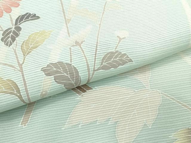 平和屋着物□極上 夏物 訪問着 絽 籬草花文 暈し染め 夏