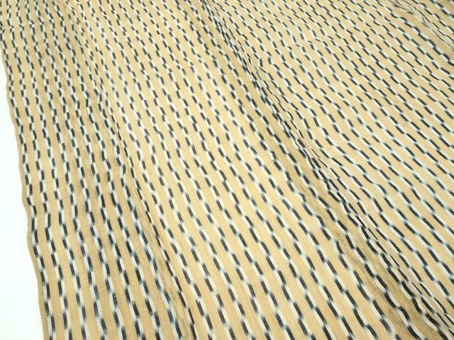 平和屋着物□極上 夏物 上布 変わり縞 麻 逸品 CZAA3549s5