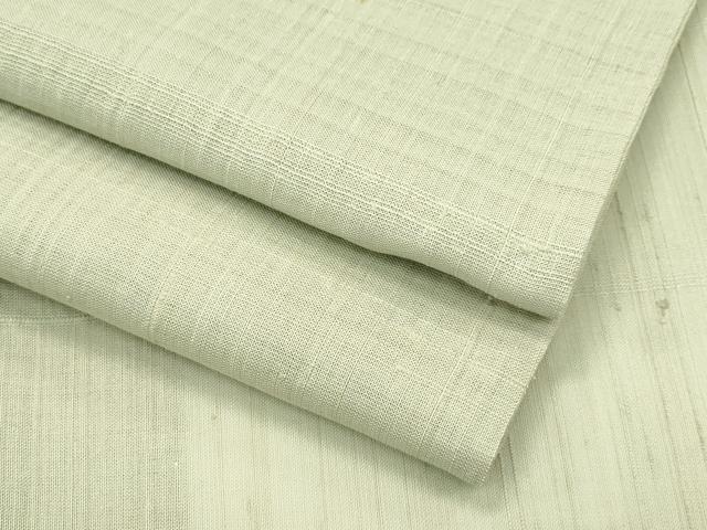 平和屋着物■極上　夏物　紗紬　色無地　油色　ゑり善扱い　逸品　未使用　CZAA3559s5