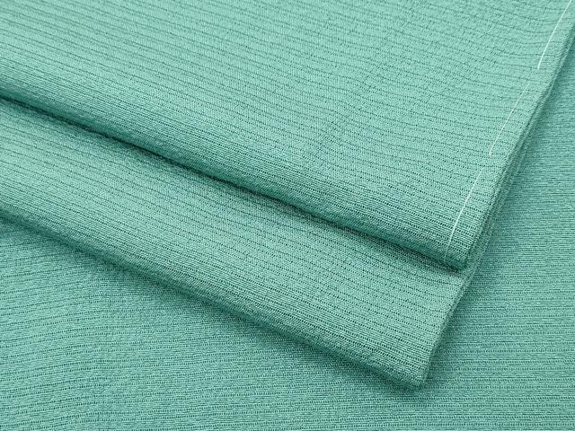 平和屋着物■極上　夏物　色無地　老竹色　絽縮緬　逸品　未使用　CZAA3604s5