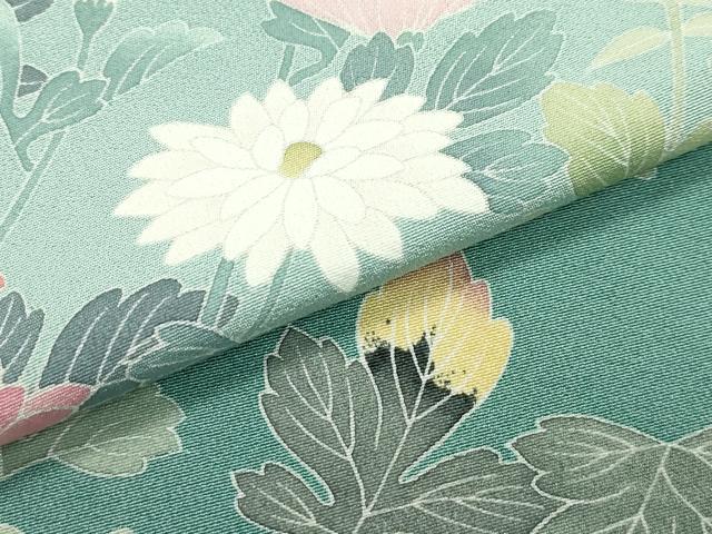 平和屋着物□極上 十日町友禅作家 一梗 訪問着 草花文 暈し