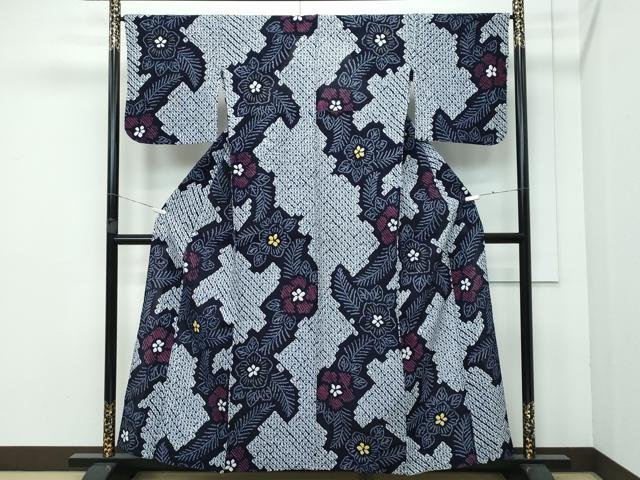 平和屋着物■極上　夏物　浴衣　有松鳴海絞り　　綿　逸品　CZAA3623s5