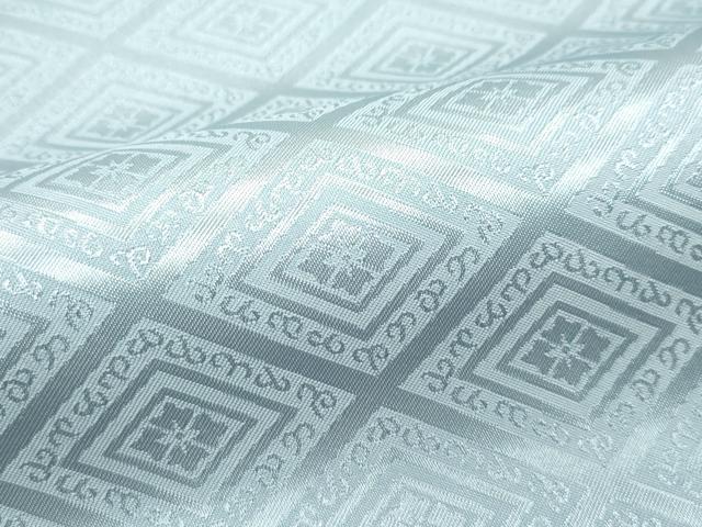 平和屋着物■極上 男性 色無地 紋付き羽織・行灯袴セット キングサイズ 青磁鼠色地 花菱地紋 舞台衣装 洗える着物 逸品 CZAA3657s5 平和屋着物□極上 男性 色無地 紋付き羽織・行灯袴セット キングサイズ