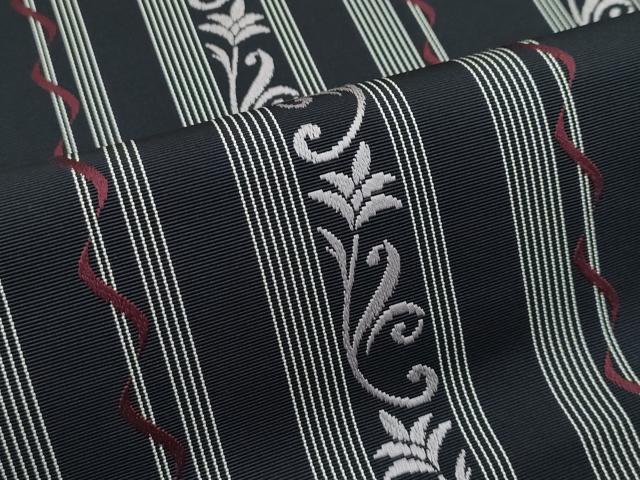 平和屋着物■極上　1897年創業　名門岡野　博多金ラベル　千年工房　八寸名古屋帯　百合泉　蝋色地　証紙付き　逸品　CZAA3688s5 平和屋着物□極上 1897年創業 名門岡野 博多金ラベル 千年工房 八