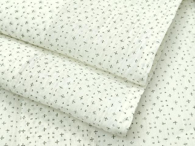 平和屋着物■極上　夏物　男性　小紋　綿麻　逸品　CZAA3735s5