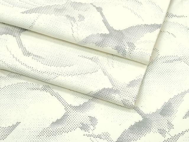 平和屋着物■極上　本場大島紬　白大島　9マルキ　飛鶴文　逸品　未使用　CZAA3736s5