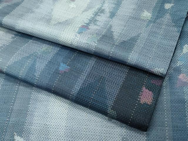 平和屋着物■極上　本場大島紬　9マルキ　総絣　舞桜　矢羽文様　やまと誂製　逸品　CZAA3783s5