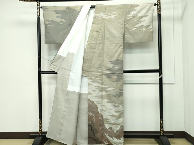 専用帯3888 3896 二点セット ●白山工房 石川県指定無形文化財 牛首紬 平和屋本店□極上 石川県指定無形文化財 牛首紬 白山工房 手織り