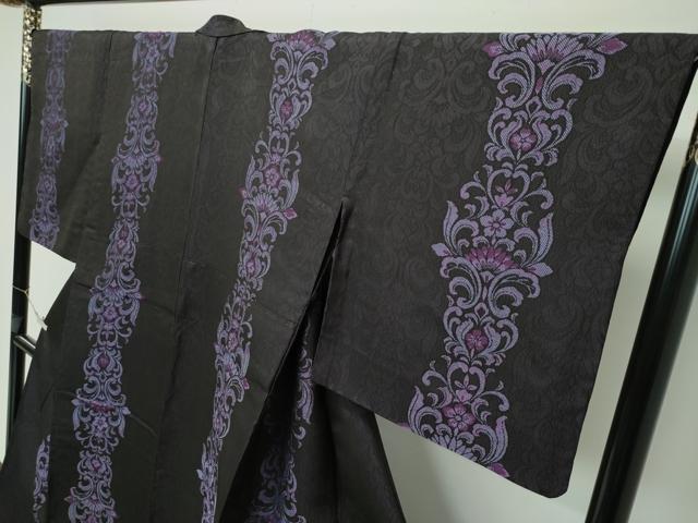 平和屋着物□極上 お召 単衣 更紗花文 さが美扱い 逸品 CZAA3863s5