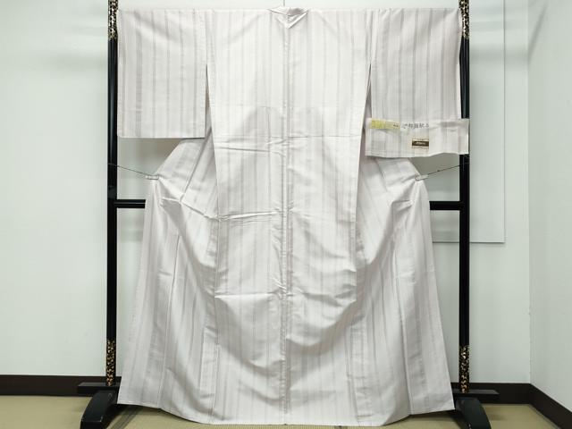 平和屋本店▽極上　本場筑前博多織　博多金ラベル　お召　単衣　伊都国献上　福絖織物謹製　証紙付き　逸品　CZAA3866s5_1