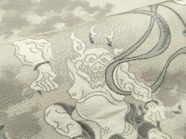 平和屋着物□極上 名門木屋太 今河織物 六通柄袋帯 風神