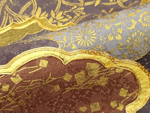 平和屋着物□希少 皇室献上作家 藤井寛 六通柄袋帯 駒刺繍