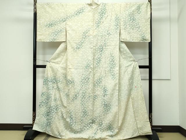 平和屋本店■極上　石川県指定無形文化財　牛首紬　白山工房　手織り　訪問着　楓　逸品　CZAA3960s5