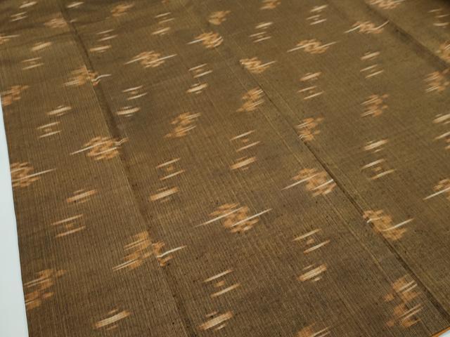 平和屋本店□極上 国指定重要無形文化財 本場久米島紬 手織