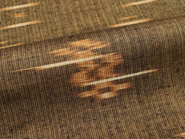 平和屋本店□極上 国指定重要無形文化財 本場久米島紬 手織