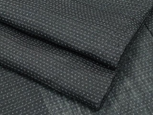 平和屋着物■極上　男性　夏物　石川県指定無形文化財　能登上布　濃紺地　本麻手織上布　逸品　CZAA4028s5