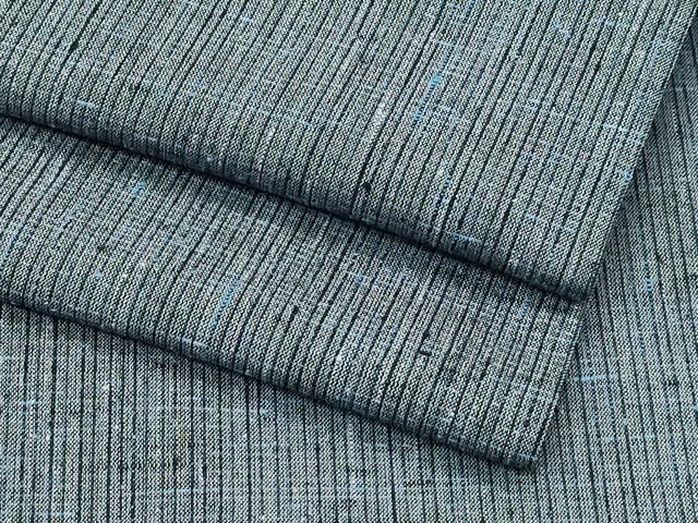平和屋着物■極上　男性　夏物　紗紬　縞　逸品　CZAA4034s5