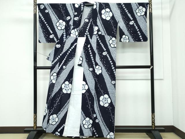 平和屋着物■極上　夏物　浴衣　有松鳴海絞り　梅　綿　逸品　未使用　CZAA4054s5 平和屋着物∴極上 夏物 浴衣 有松鳴海絞り 亀甲文 綿 逸品 DZAB3254kh6