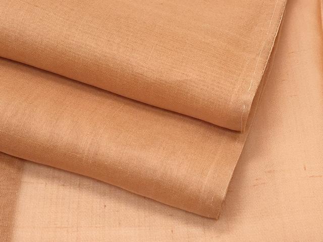 平和屋着物■極上　夏物　紗紬　色無地　渋紙色　逸品　未使用　CZAA4072s5