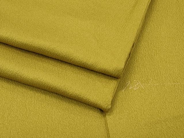 平和屋着物■極上　皇室デザイナー　中村乃武夫　色無地　鶯茶色　逸品　CZAA4084s5