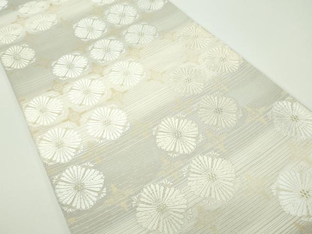 平和屋着物■極上　夏物　六通柄袋帯　唐織　格子花文　金糸　逸品　CZAA4123s5_1