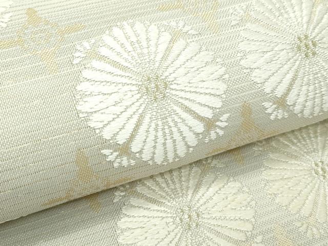 平和屋着物■極上　夏物　六通柄袋帯　唐織　格子花文　金糸　逸品　CZAA4123s5_4