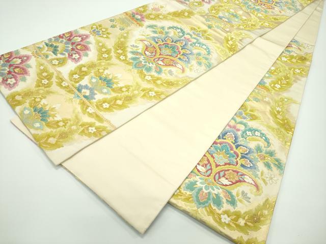 平和屋着物□極上 六通柄袋帯 唐織 近東佳栄文 金糸 逸品 CZAA4192s5