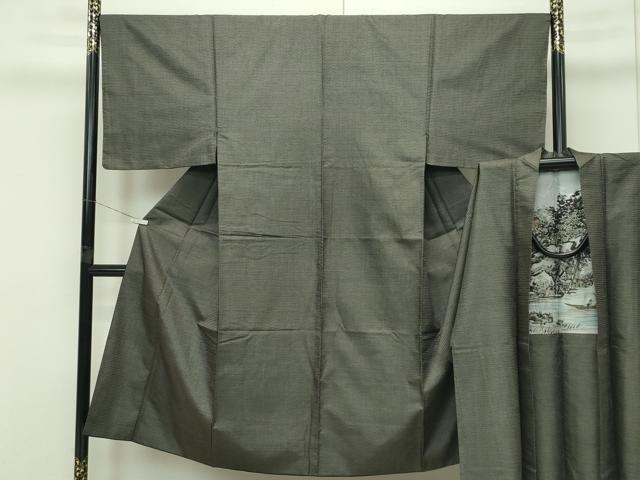 平和屋着物■極上　男性　本場大島紬　アンサンブル　100亀甲　総詰め　逸品　CZAA4207s5