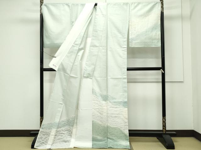 平和屋着物□極上 夏物 訪問着 霞文 暈し染め やまと誂製