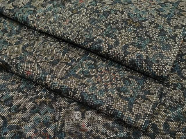 平和屋着物■極上　本場大島紬　９マルキ　正倉院花文　そごう扱い　逸品　未使用　CZAA4251s5