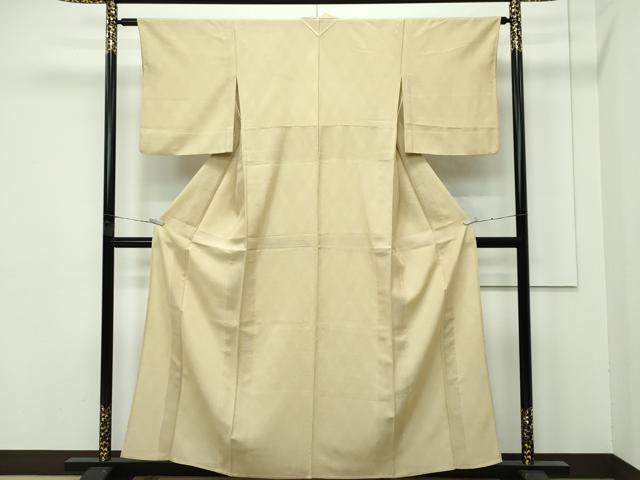 平和屋着物■極上　江戸小紋　単衣　両面染　菱文様　逸品　CZAA4262s5 平和屋着物□極上 江戸小紋 単衣 両面染 菱文様 逸品 CZAA4262s5