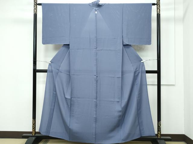 平和屋着物■極上　夏物　色無地　絽　藍墨茶色　逸品　未使用　CZAA4264s5