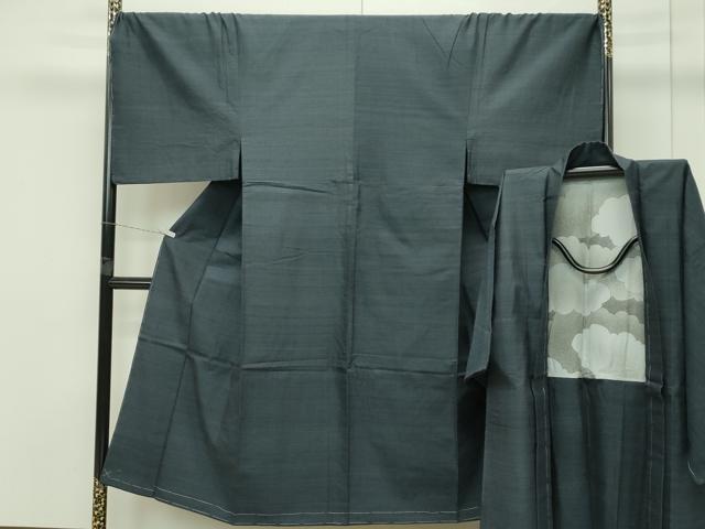 平和屋着物■極上　男性　紬　アンサンブル　キングサイズ　霞文　三越扱い　逸品　未使用　CZAA4291s5