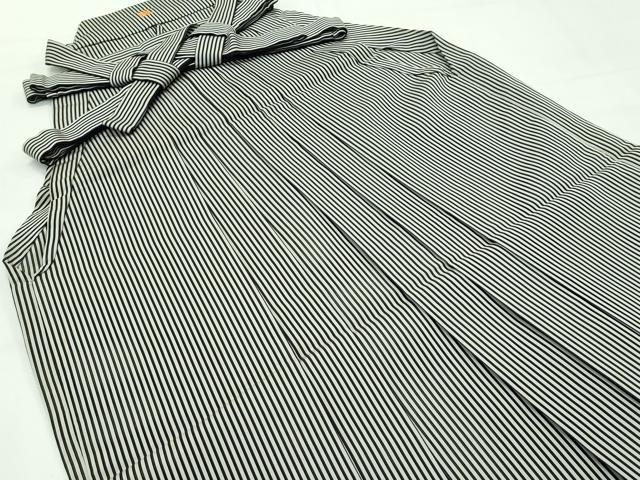 平和屋着物■極上　夏物　男性　馬乗り袴　縞　逸品　CZAA4303s5