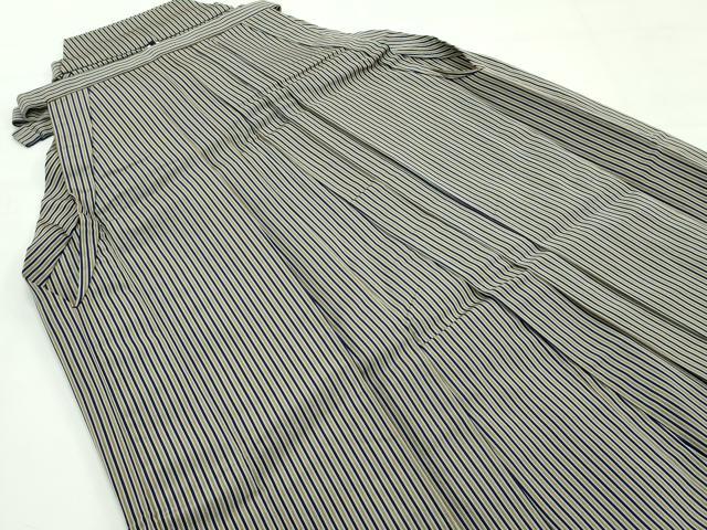 平和屋着物■極上　男性　馬乗り袴　縞　逸品　CZAA4307s5