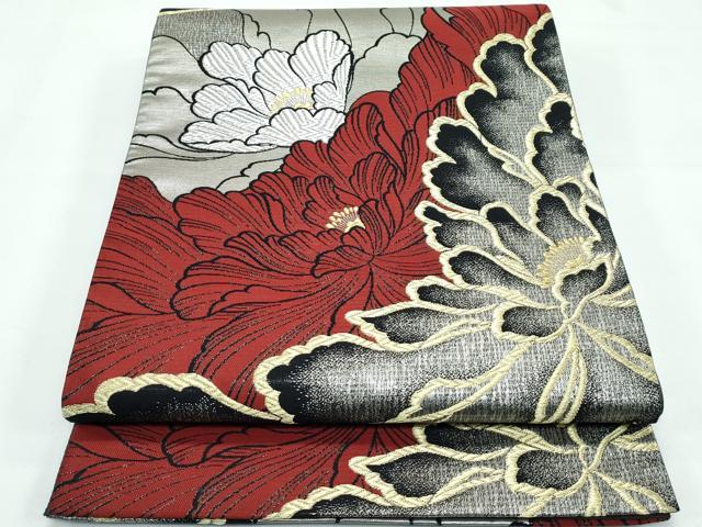 平和屋本店●極上　西陣　京洛苑たはら謹製　六通柄袋帯　乱菊　金銀糸　逸品　CZAA4924s6
