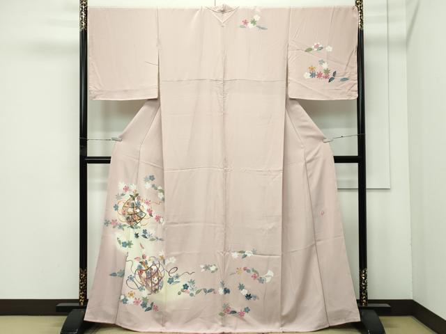 平和屋着物●極上 本加賀友禅作家 金丸充夫 訪問着 花籠文 暈し染め 洗柿色地 逸品 未使用 CZAA4499s6 平和屋着物●極上 本加賀友禅作家 金丸充夫 訪問着 花籠文 暈し染め 洗柿色地 逸品 未使用 CZAA4499s6