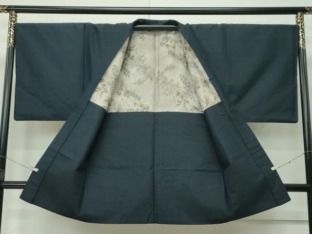 平和屋着物●極上　男性　紬　アンサンブル　色無地　百入茶色　逸品　CZAA4514s6_7