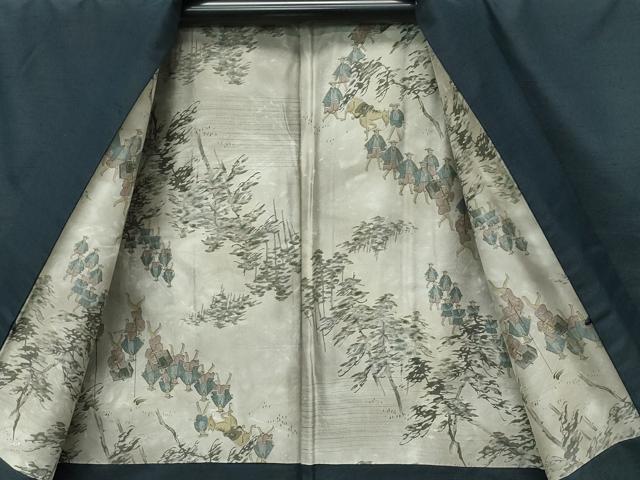 平和屋着物●極上　男性　紬　アンサンブル　色無地　百入茶色　逸品　CZAA4514s6_8