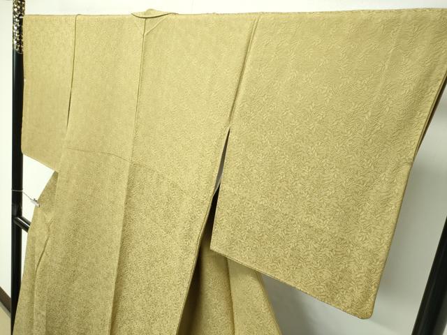 平和屋着物●極上　色無地　桑染色　作家物　草木南天染　南天地紋　逸品　CZAA4596s6 平和屋着物○本草木染作家 瑞鳳 色無地 東雲色 正絹 逸品 AABF6136ckの