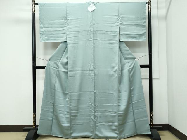 平和屋着物●極上　色無地　深川鼠色　紗綾形地紋　逸品　未使用　CZAA4611s6_1