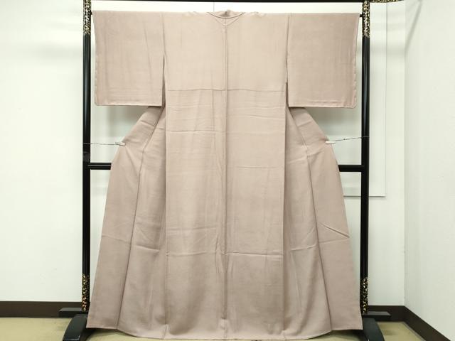 平和屋着物●極上　色無地　空五倍子色　逸品　未使用　CZAA4616s6_1