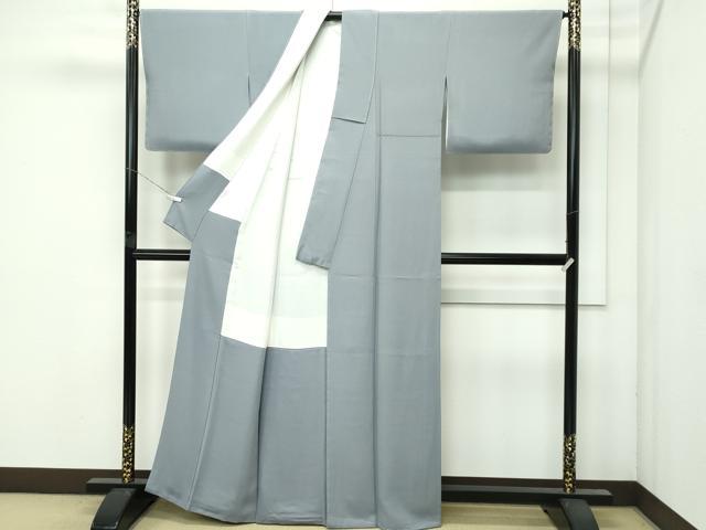 平和屋着物●極上　伝統工芸士　加賀友禅作家　吉田淳子　色無地　豆がら茶色　逸品　未使用　CZAA4617s6_2