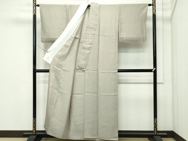 平和屋着物＊極上　夏物　京都・西陣　織元ブランド　秦流舎　お召　色無地　空五倍子色　逸品　未使用　CZAA4671s6_2