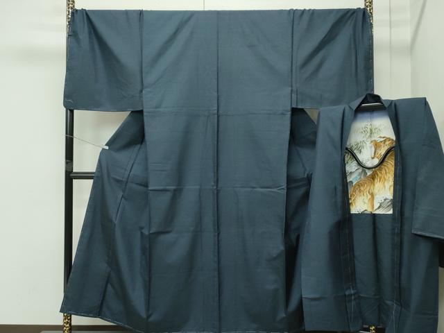 平和屋着物○極上 男性 本場大島紬 アンサンブル キングサイズ 100亀甲 