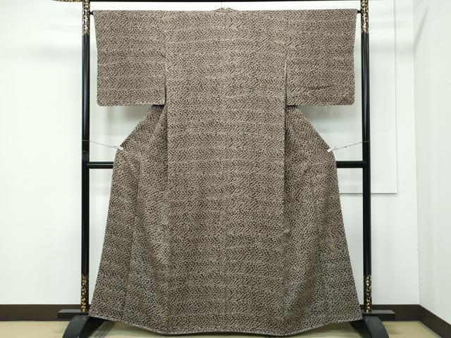長閑やかさ屋中央局●限りない キモノデザイナー 斉藤上太郎 小紋 雲重ね文 珠玉 未当てはめる CZAA4743s6