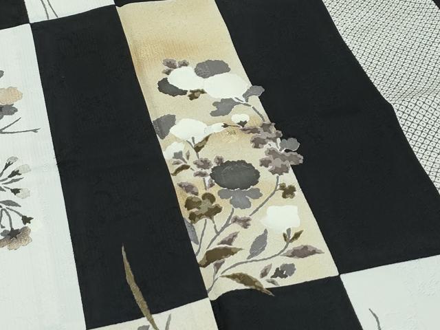 平和屋本店○極上 訪問着 市松草花鹿の子文 金彩 逸品 CZAA4745s6