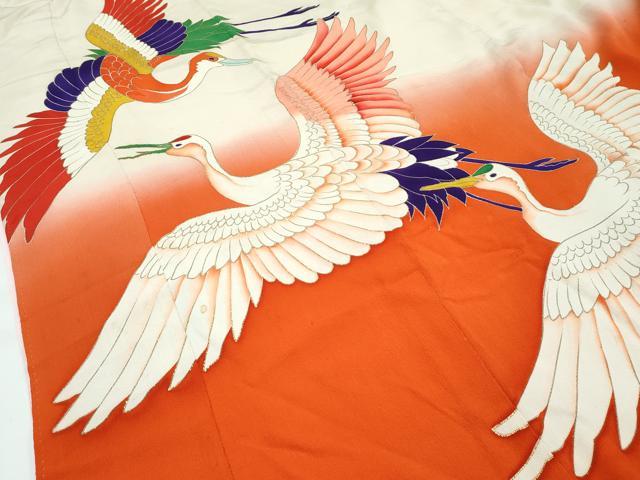 平和屋本店■極上　アンティーク　大正ロマン　振袖　刺繍　飛鶴松文　暈し染め　金糸　逸品　DZAA4720kh5 楽天市場】平和屋本店□極上 アンティーク 大正ロマン 振袖 駒刺繍 幔